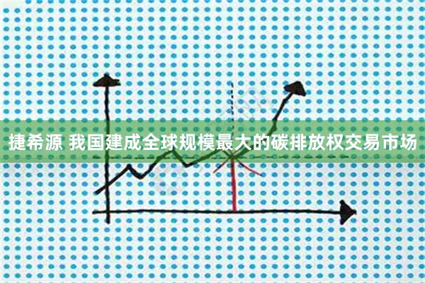 捷希源 我国建成全球规模最大的碳排放权交易市场