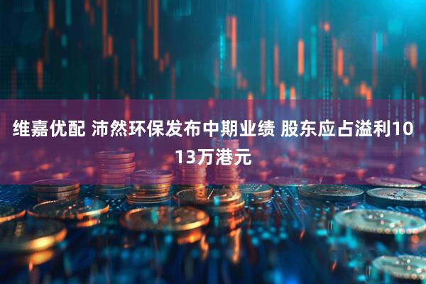 维嘉优配 沛然环保发布中期业绩 股东应占溢利1013万港元